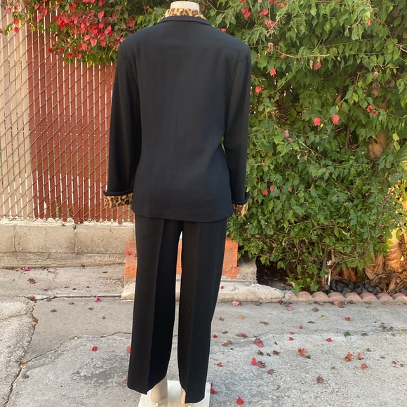 HIGH DRAMA 2 PC PANTS SUITE BLACK COLOR. - Picture 7 of 16